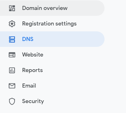 Navigate to DNS Area Navigate to DNS Area